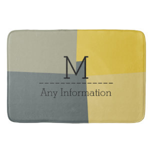 Modern Retro Colour Geometric Pattern #5 Bath Mat