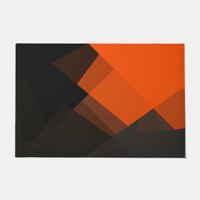 Modern Retro Colours Geometric #13 Doormat (Front)