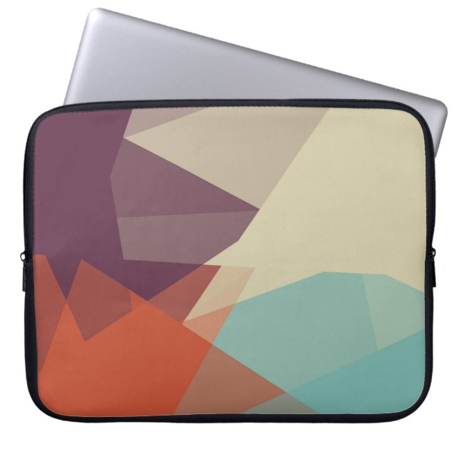 Modern Retro Colours Geometric #17 Laptop Sleeve (Front)