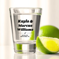 Modern Retro Cool Fun Wedding Names Party Favour
