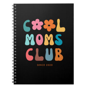 Modern Retro Cool moms club Vintage Groovy Notebook