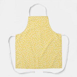 Modern Retro Cute yellow Polka Dot Apron