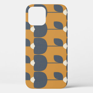 Modern Retro Flowers: Scandinavian Geometric. iPhone 12 Case