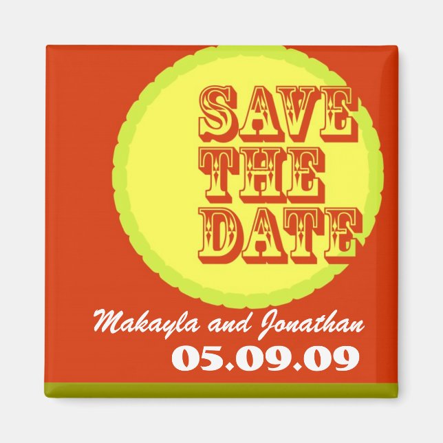 Modern-Retro Fonts & Colours Magnet (Front)