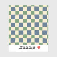 Modern Retro gingham Blue Pink Scrapbook pattern