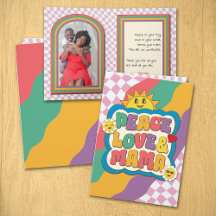Modern Retro Groovy Typography Photo Mother's Day