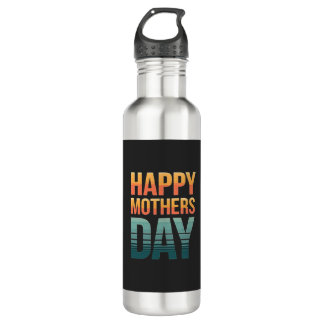 Modern Retro Happy Mothers Day 710 Ml Water Bottle