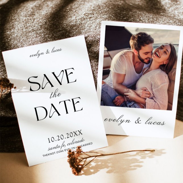 Modern Retro Italian Inspired Save The Date Invitation (Creator Uploaded)