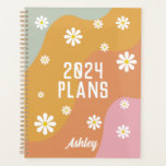 Modern Retro Personalised  Planner<br><div class="desc">This is a modern retro themed planner featuring a 70's inspired design . Edit most wording and all colours to make this unique planner fit your event needs and personal style. Just select "edit using design tool" on toolbar :)</div>