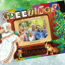 Modern Retro Photo Christmas Holiday