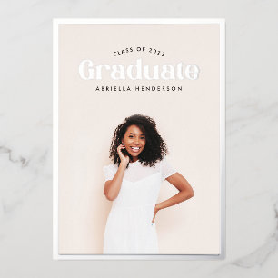 Modern Retro Photo Graduation