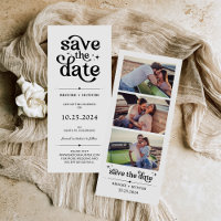 Modern Retro Save The Date | Photo Booth Strip