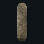 Modern Retro Space Urban Sepia Brown Skateboard<br><div class="desc">Modern urban space sepia brown unique design will have you doing 180's in style. This stylish deck is perfect for any outdoor skateboarder who loves to sidewalk surf. Cool looking abstract design.</div>