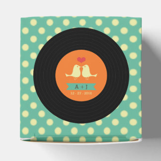 Modern Retro Vinyl Record Wedding Favour Box