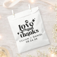 Modern Retro Wedding Favour Bag