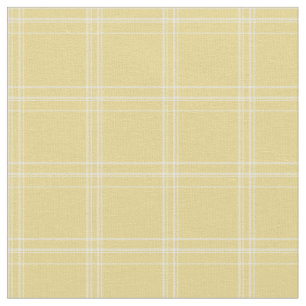 Modern retro yellow and white maclaren scotland    fabric