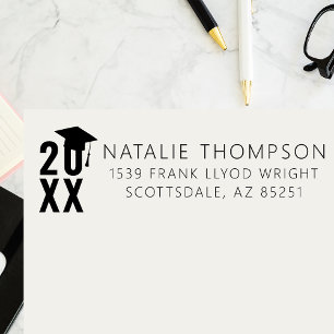 Modern Return Address 2024 Graduation Announcement Self-inking Stamp