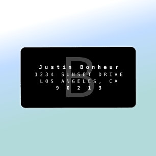 Modern Return Address Label