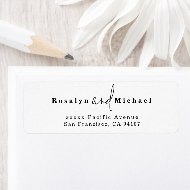 Modern Return Address Labels (Insitu)