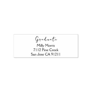 Modern Return Address Self Inking Rubber Stamp