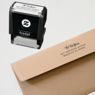Modern Return Address  Self-inking Stamp