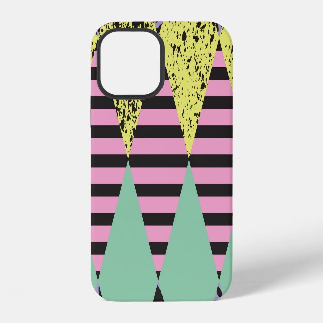 Modern Rhombus: Abstract Seamless Style. iPhone Case (Back)