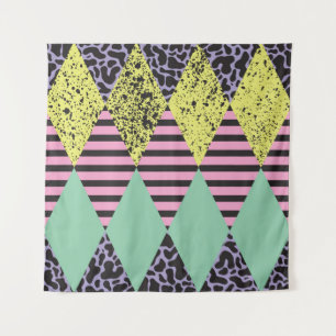 Modern Rhombus: Abstract Seamless Style. Tapestry
