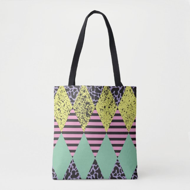 Modern Rhombus: Abstract Seamless Style. Tote Bag (Front)