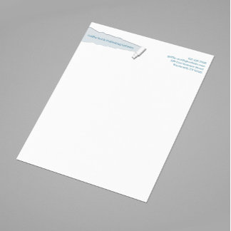 Modern Ripped Edge Letterhead Template