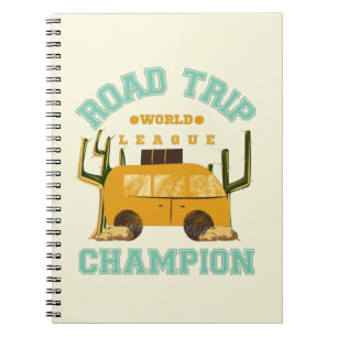 Modern Road Trip Travel Journal Notebook