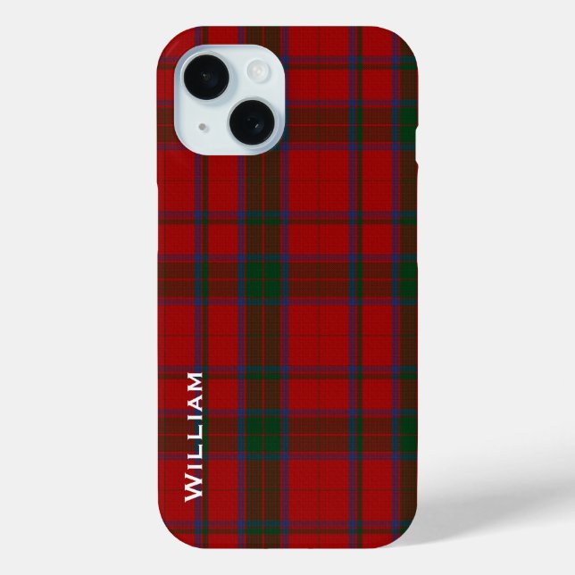 Modern Robertson Family Tartan Plaid  Case-Mate iPhone Case (Back)