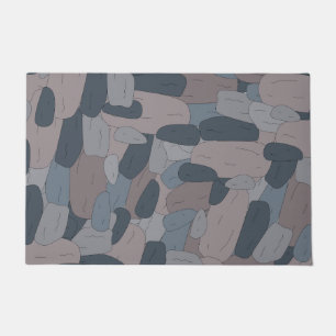 Modern Rock wall summer beach pattern Doormat