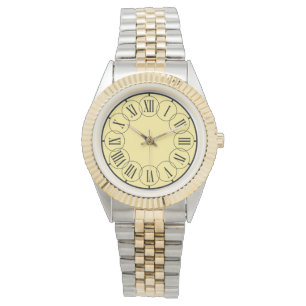Modern Romans Numbers Two-Tone Men's Watch