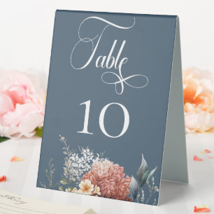 Modern Romantic Blue Garden Floral Wedding
