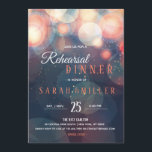 Modern Romantic Bokeh Lights Rehearsal Dinner Invitation<br><div class="desc">Modern Romantic Colourful Bokeh Lights Birthday Party / Dinner Party / Rehearsal Dinner Party / Couple's Shower / Corporate Company Party / Christmas Holiday Dinner Party Custom Invitation. Can easily be altered to suit your other celebration/occasion needs by changing the text. 1) To change the text only, use the personalise...</div>