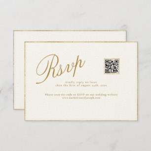 MODERN & ROMANTIC CALLIGRAPHY WEDDING RSVP CARD