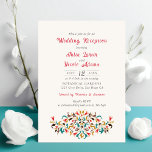Modern Romantic Elegant Floral Wedding Reception Invitation<br><div class="desc">Beautiful Invitation to celebrate Special occasions and festivals comes with digital and E-invitation as per your request. We would love to replicate our designs to make multiple products like rsvp cards, labels envelopes, and more. Customisation is available for ready to print on request at info@shamaurcreatif@gmail.com Look Forward to hearing from...</div>