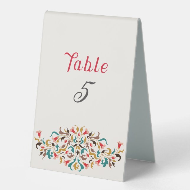 Modern Romantic Elegant Floral Wreath Wedding (Front)