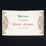 Modern Romantic Elegant Floral Wreath Wedding Banner<br><div class="desc">Beautiful Invitation to celebrate Special occasions and festivals comes with digital and E-invitation as per your request. We would love to replicate our designs to make multiple products like rsvp cards, labels envelopes, and more. Customisation is available for ready to print on request at info@shamaurcreatif@gmail.com. Look Forward to hearing from...</div>