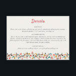 Modern Romantic Elegant Floral Wreath Wedding Enclosure Card<br><div class="desc">Beautiful Invitation to celebrate Special occasions and festivals comes with digital and E-invitation as per your request. We would love to replicate our designs to make multiple products like rsvp cards, labels envelopes, and more. Customisation is available for ready to print on request at info@shamaurcreatif@gmail.com. Look Forward to hearing from...</div>