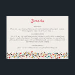 Modern Romantic Elegant Floral Wreath Wedding Enclosure Card<br><div class="desc">Beautiful Invitation to celebrate Special occasions and festivals comes with digital and E-invitation as per your request. We would love to replicate our designs to make multiple products like rsvp cards, labels envelopes, and more. Customisation is available for ready to print on request at info@shamaurcreatif@gmail.com. Look Forward to hearing from...</div>