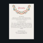 Modern Romantic Elegant Floral Wreath Wedding Enclosure Card<br><div class="desc">Beautiful Invitation to celebrate Special occasions and festivals comes with digital and E-invitation as per your request. We would love to replicate our designs to make multiple products like rsvp cards, labels envelopes, and more. Customisation is available for ready to print on request at info@shamaurcreatif@gmail.com. Look Forward to hearing from...</div>