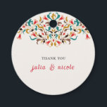 Modern Romantic Elegant Floral Wreath Wedding Favour Tags<br><div class="desc">Beautiful Invitation to celebrate Special occasions and festivals comes with digital and E-invitation as per your request. We would love to replicate our designs to make multiple products like rsvp cards, labels envelopes, and more. Customisation is available for ready to print on request at info@shamaurcreatif@gmail.com. Look Forward to hearing from...</div>