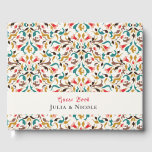 Modern Romantic Elegant Floral Wreath Wedding Guest Book<br><div class="desc">Beautiful Invitation to celebrate Special occasions and festivals comes with digital and E-invitation as per your request. We would love to replicate our designs to make multiple products like rsvp cards, labels envelopes, and more. Customisation is available for ready to print on request at info@shamaurcreatif@gmail.com. Look Forward to hearing from...</div>