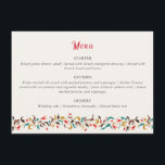 Modern Romantic Elegant Floral Wreath Wedding Menu<br><div class="desc">Beautiful Invitation to celebrate Special occasions and festivals comes with digital and E-invitation as per your request. We would love to replicate our designs to make multiple products like rsvp cards, labels envelopes, and more. Customisation is available for ready to print on request at info@shamaurcreatif@gmail.com. Look Forward to hearing from...</div>