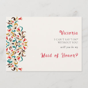 Modern Romantic Elegant Floral Wreath Wedding Menu