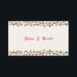 Modern Romantic Elegant Floral Wreath Wedding Place Card<br><div class="desc">Beautiful Invitation to celebrate Special occasions and festivals comes with digital and E-invitation as per your request. We would love to replicate our designs to make multiple products like rsvp cards, labels envelopes, and more. Customisation is available for ready to print on request at info@shamaurcreatif@gmail.com. Look Forward to hearing from...</div>