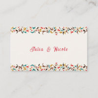 Modern Romantic Elegant Floral Wreath Wedding