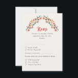 Modern Romantic Elegant Floral Wreath Wedding RSVP Card<br><div class="desc">Beautiful Invitation to celebrate Special occasions and festivals comes with digital and E-invitation as per your request. We would love to replicate our designs to make multiple products like rsvp cards, labels envelopes, and more. Customisation is available for ready to print on request at info@shamaurcreatif@gmail.com. Look Forward to hearing from...</div>