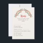 Modern Romantic Elegant Floral Wreath Wedding RSVP Card<br><div class="desc">Beautiful Invitation to celebrate Special occasions and festivals comes with digital and E-invitation as per your request. We would love to replicate our designs to make multiple products like rsvp cards, labels envelopes, and more. Customisation is available for ready to print on request at info@shamaurcreatif@gmail.com. Look Forward to hearing from...</div>